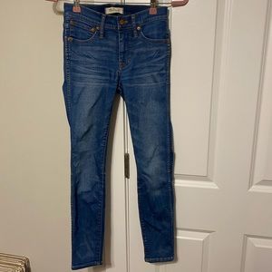 Madewell 9” Hi Rise Skinny Jeans 24 S